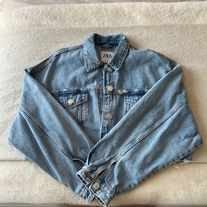 Zara Boxy Oversized Denim Jacket